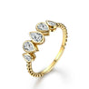 Anel Gota Moissanite Ouro / 12 A. M Gold - 09