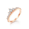 Anel Moissanite Feminino Rosé / 12 A. M Gold - 20