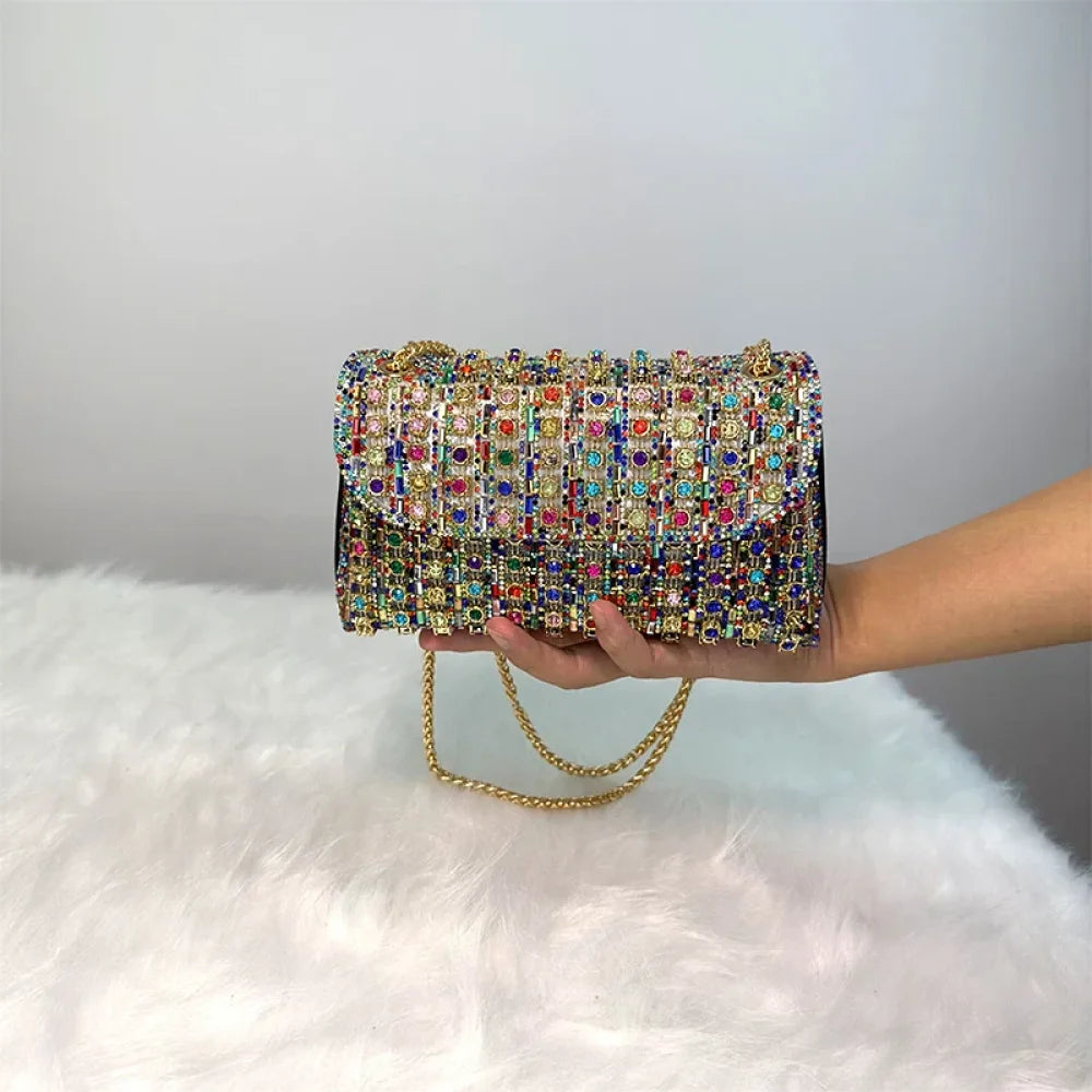 Bolsa Strass Luxo