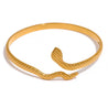 Bracelete Cobra Com Textura Dourado Pulseiras 3002