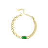 Pulseira Com Pedra Retangular Dourado P. Meraki 04