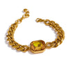 Pulseira Feminina De Corrente Folheada A Ouro Amarelo Pulseira 13