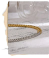 Pulseira Mix Prata E Dourado De Elo Groumet Pulseira 04